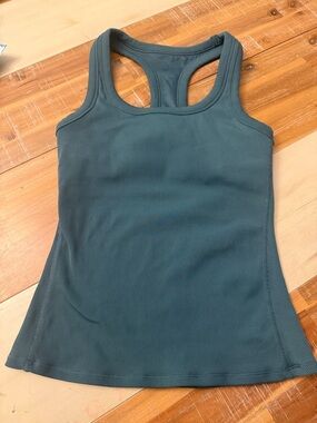 ALO Yoga Ribbed Racerback Tank - Teal